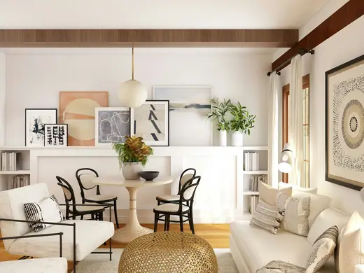 Tidy living room (stock photo)